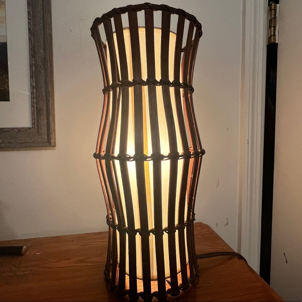 Decorative wooden lamp